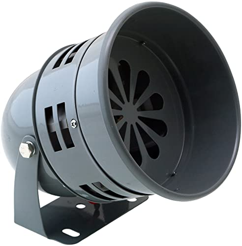 Vixen Horns Loud Electric Motor Driven Metal AlarmSiren Air Raid 12V Gray VXS4006 - Image 1
