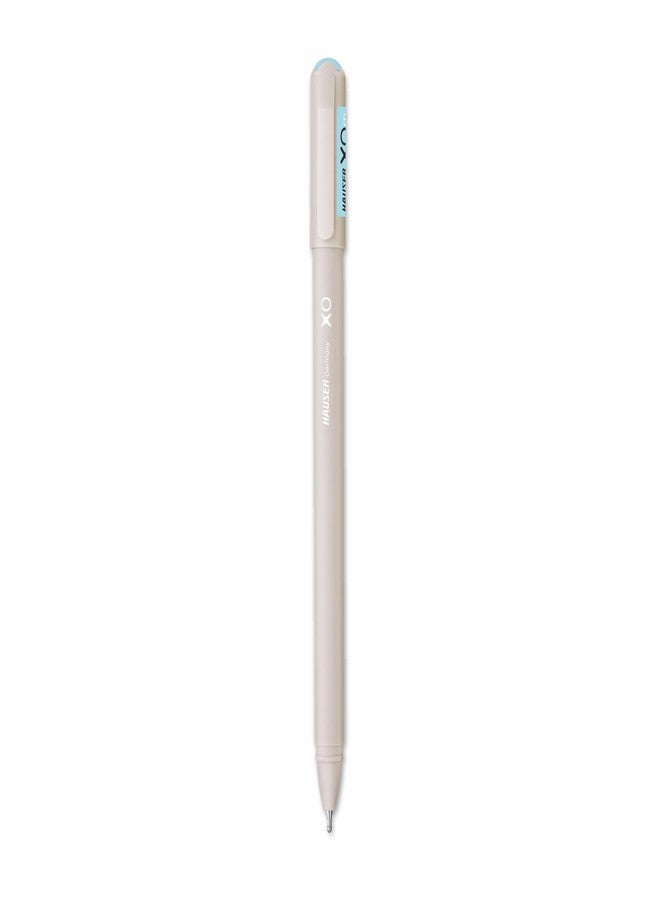Hauser XO Gel Pen Blister Pack | Sleek Body & Minimalistic Design With Matt Finish | Solid Body Type, Low Viscosity Ink | Ultra Durable Tip | Blue Ink, Pack of 10 Pens - Image 3