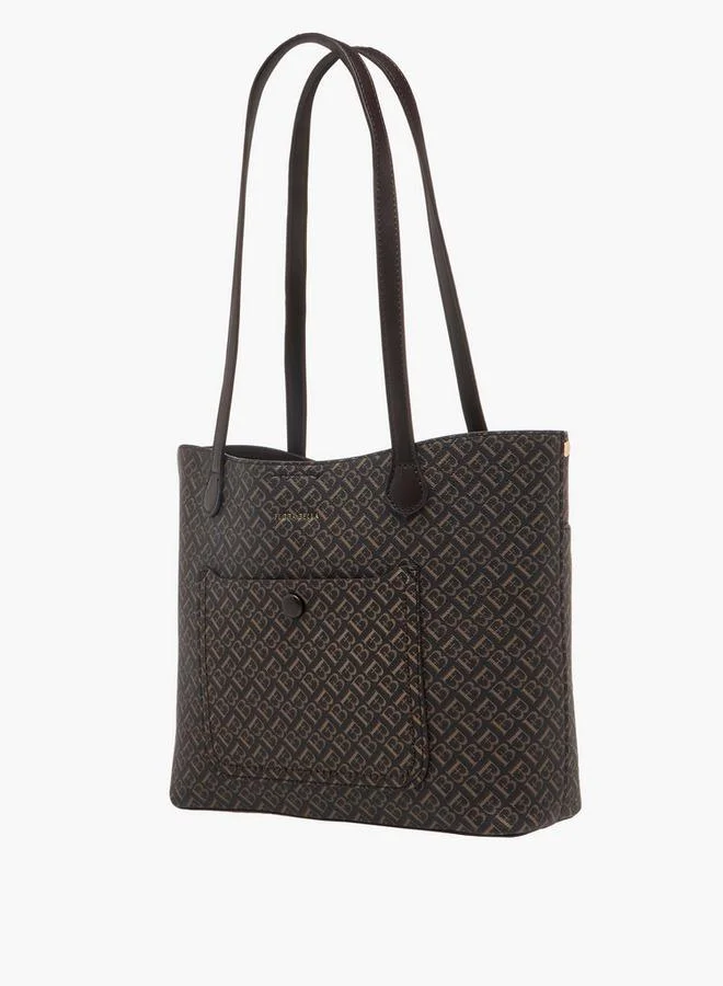 فلورا بيلا من شو إكسبرس حقيبة يد بطبعة شعار مع سحاب إغلاق