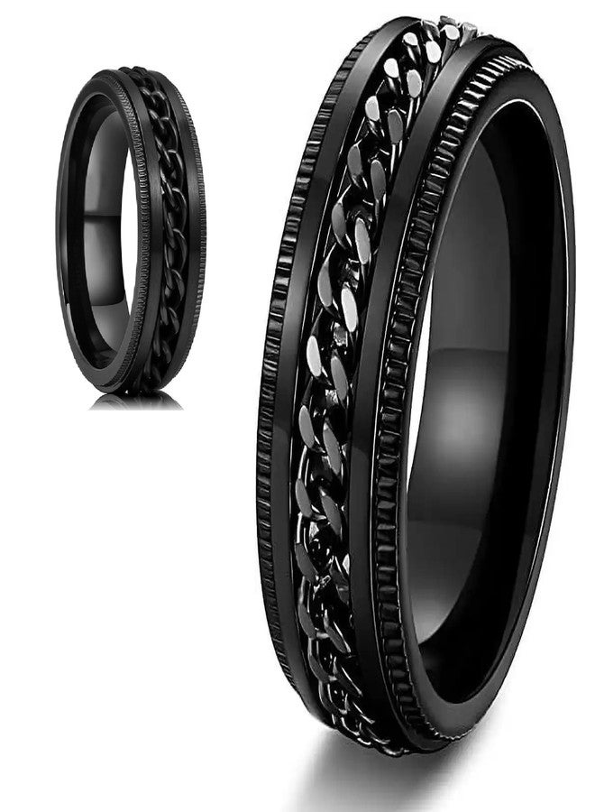 IGA COLLECTION Valentine Stylish Fashionable Latest Combo Black Dude Chain Ring W3 (18) - Image 1