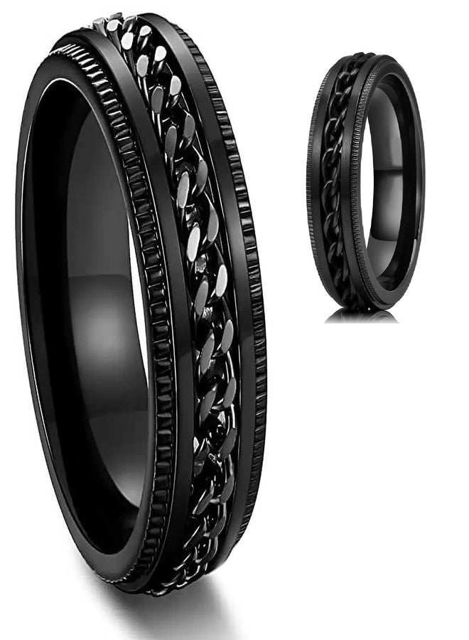 IGA COLLECTION Valentine Stylish Fashionable Latest Combo Black Dude Chain Ring W3 (18) - Image 3