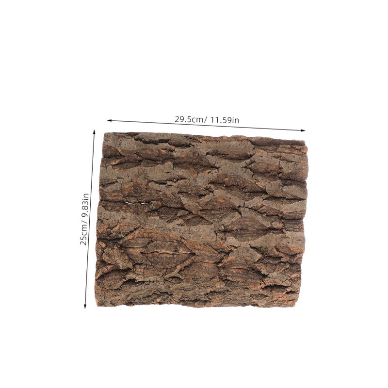 2 Pcs Cork Bark Aquarium Logs Decor Reptile Terrarium Background Easy Install - Image 3