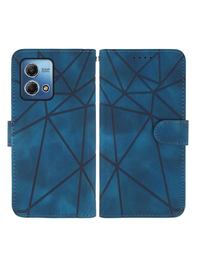 اس-توب جراب لهاتف Motorola Moto G Stylus 5G 2023 مصنوع من الجلد بخطوط هندسية - Image 2