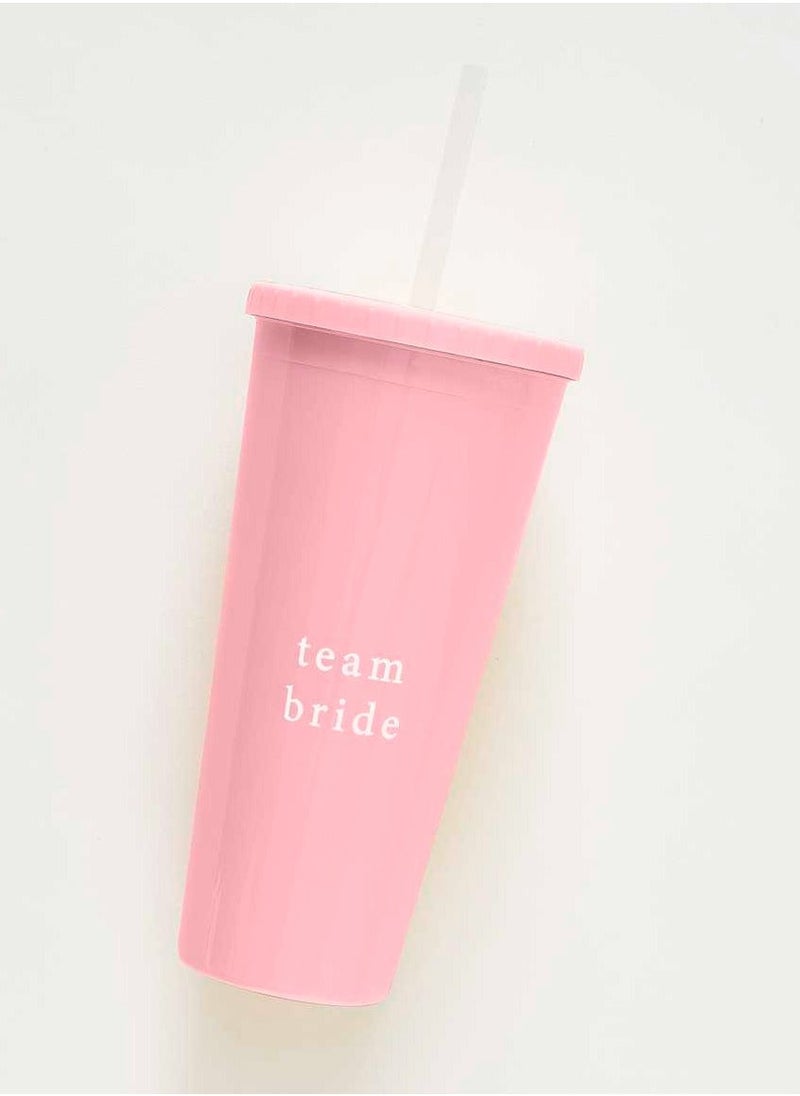 Ginger Ray Team Bride Tumbler with Straw - Image 2