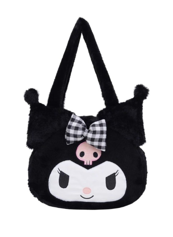 Sanrio Kawaii Kuromi Portable Plush Handbag - Image 1