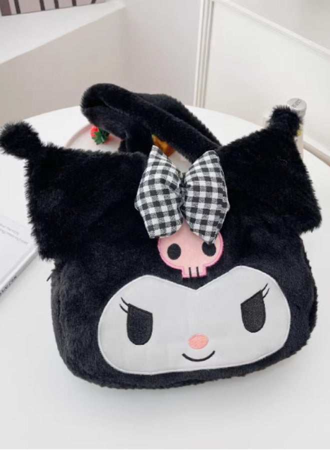 Sanrio Kawaii Kuromi Portable Plush Handbag - Image 3
