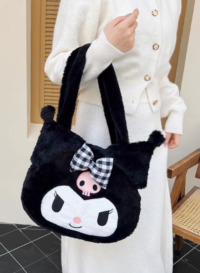 Sanrio Kawaii Kuromi Portable Plush Handbag - Image 2