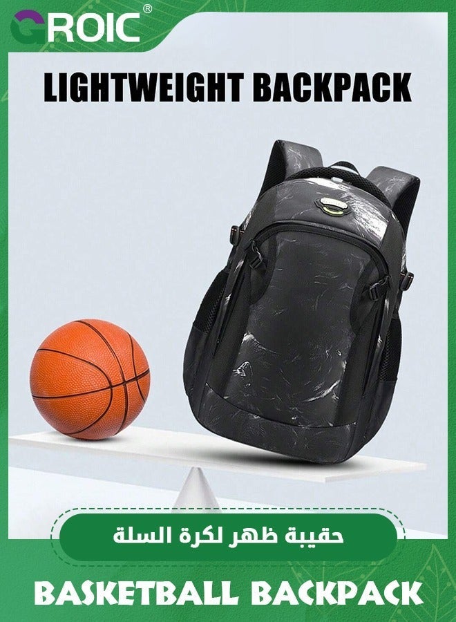 GROIC Large Basketball Backpack Bag with Ball Compartment and Shoe Pocket Outdoor Sports Equipment Bag, ‎Basketball backpack bag for Basketball, Soccer, Volleyball - Image 5