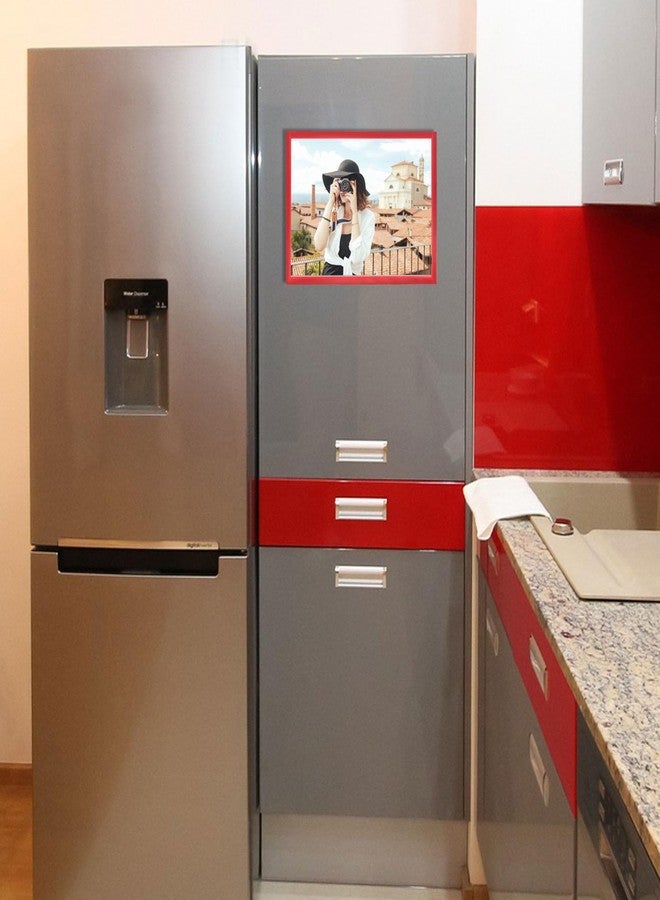 YOKIVE 12 pcs Magnetic Picture Frame, Magnetic Sign Holder Photo Frame Self-Adhesive Display Great for Fridge Window Wall, 11 x 17, Black - Image 5