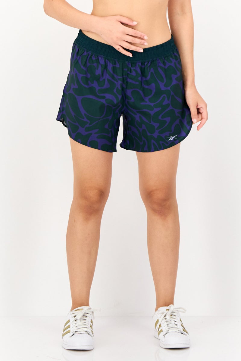 Reebok Women Sportswear Fit Training Shorts, Multicolor  - Image 1