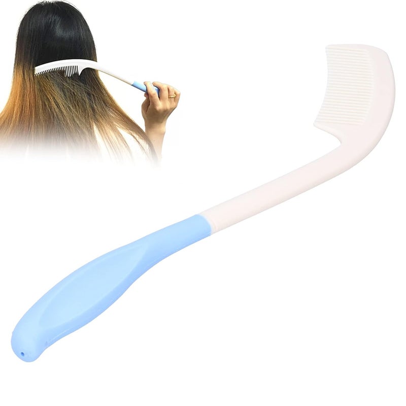 Zyyini Long Hairbrushes, Ergonomic Curved Handle Comb for Elderly Disabled with Limited Upper Mobility Assistance Tools - Image 4