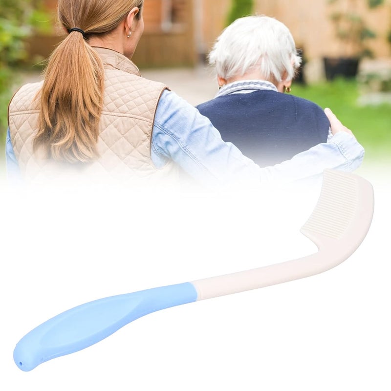 Zyyini Long Hairbrushes, Ergonomic Curved Handle Comb for Elderly Disabled with Limited Upper Mobility Assistance Tools - Image 1