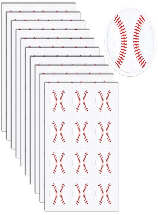 Azefnuhk 120pcs 1.18" Waterproof Baseball Stickers, Self-Adhesive Vinyl Sports Stickers, Suitable for Calendar, Craft, Scrapbook, Theme Party, Ideal for Baseball Lovers, Boys, Girls as Rewards - Image 1