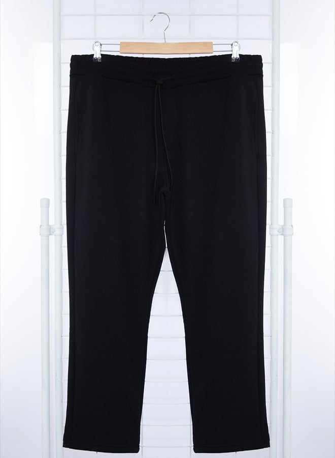 trendyol Black Regular Cut Plus Size Sweatpants TMNAW25AJ00004 - Image 5