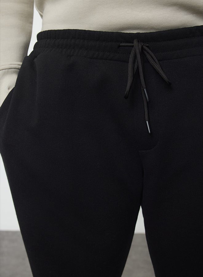 trendyol Black Regular Cut Plus Size Sweatpants TMNAW25AJ00004 - Image 4