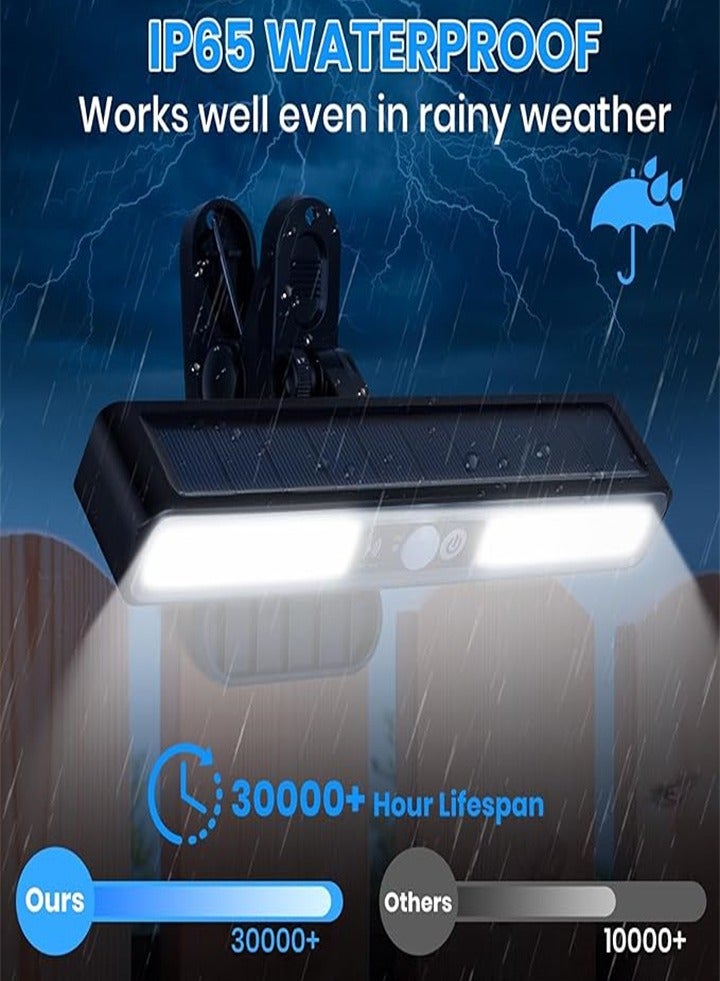 Solar Light, Outdoor 2 Sensor Light, Clip-on Light, LED Light, Waterproof, Motion Sensor Light, Automatically On, Off, No Electricity Bills, Outdoor Security Light, Camping, Garden, Front - Image 4