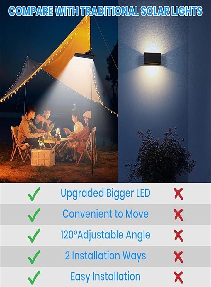 Solar Light, Outdoor 2 Sensor Light, Clip-on Light, LED Light, Waterproof, Motion Sensor Light, Automatically On, Off, No Electricity Bills, Outdoor Security Light, Camping, Garden, Front - Image 5