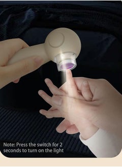 نكومي مقص أظافر للأطفال، مبرد أظافر كهربائي مع مقص أظافر مخفي بالداخل، مبرد أظافر آمن وصامت قابل لإعادة الشحن، مجموعة أدوات العناية بأظافر الأطفال مع 6 وسادات تلميع وحقيبة تخزين وضوء  - Image 4