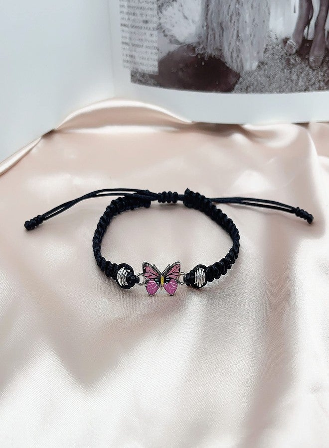 ZMANYIJEW Aways Believe in Yourself Butterfly Bracelet--Adjustable String Butterfly Bracelets "Always Believe in Yourself" for Women, Gift for Friends Butterfly Bracelet, no gemstone - Image 5