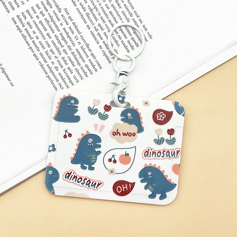 Student Cute Cartoon Push-Pull Card Cover Bus Card Meal Card Access Card Game Card Protective Cover - Image 1
