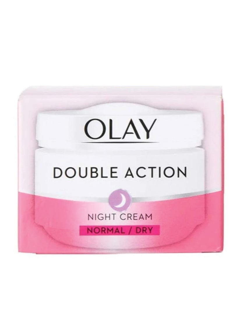 Olay Double Action Night Cream for Normal to Dry Skin - 50 ml