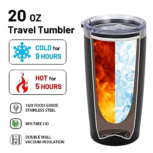 LiqCool Godparents Proposal Gift, Godparents Gifts from Godchild, Godmother & Godfather Tumbler Set with Keychain, Godparents Gift for Mother's Day Anniversary Birthday, 20oz Black & White - Image 5