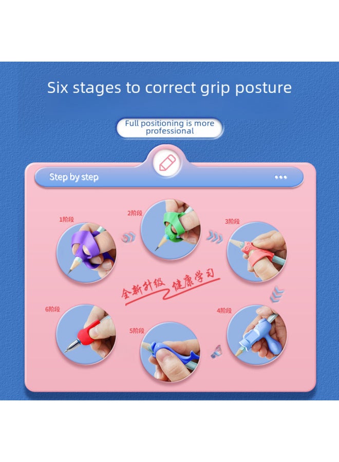 Cat Prince قلم تصحيح سيليكون تايزي - مجموعة أقلام الكتابة للأطفال - جوائز للطلاب - مجموعة حامل قلم بتصميم ثلاثي الأصابع - Image 2
