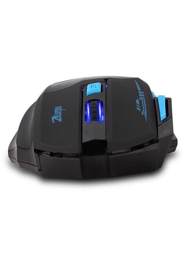 F14 LED Optical Computer Mouse Wireless 2.4G 2400 DPI 7 Buttons Wireless Gaming Mouse Colorful Breathing Lights for Pro Gamer