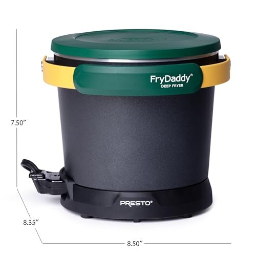 Presto! Presto 05427 FryDaddy Electric Deep Fryer, Green/Gold - Image 4