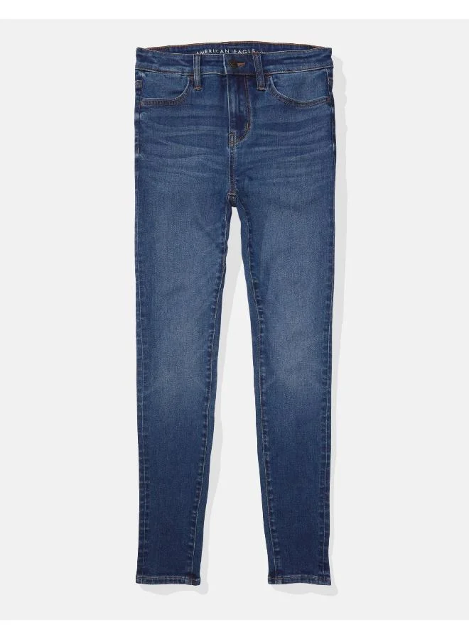 امريكان ايجل High Waist Distressed Jeggings