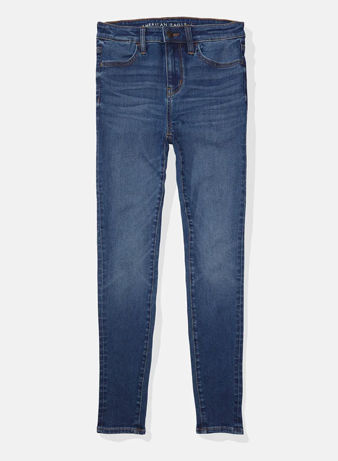 امريكان ايجل High Waist Distressed Jeggings