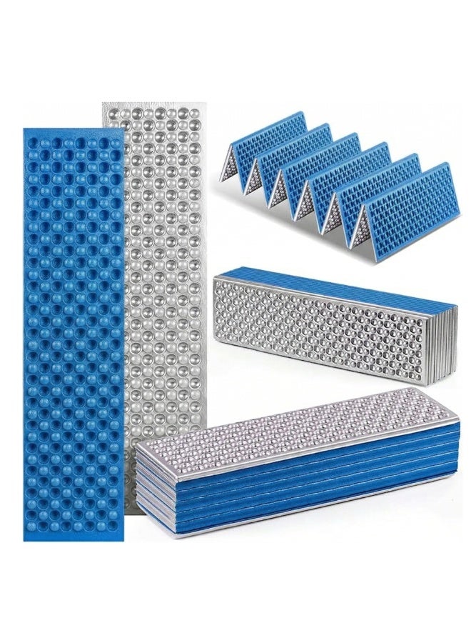Manful 185 * 115cm Aluminium Sleeping Sheet, Playing Foam Folding Floor Mat, Soft Crawling Mat, Tent Mattress, Floor Pad for Yoga, Waterproof and Thick Anti-Slip Activity Sheet for Camping(Blue) - Image 3