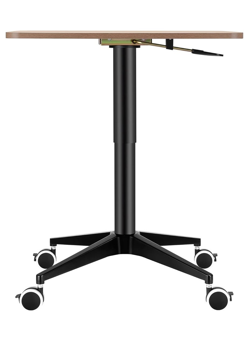 upergo UP-10SL Height Adjustable Square Movable Desk, Computer Floor Stand  - Image 4