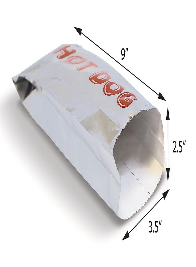 Better Kitchen Products Foil Hot Dog Wrappers, 9" x 3.7", Insulated Grease Resistant Hot Bag Sleeves, Disposable Foil Paper Hot Dog Bags (200 Pack) - Image 4