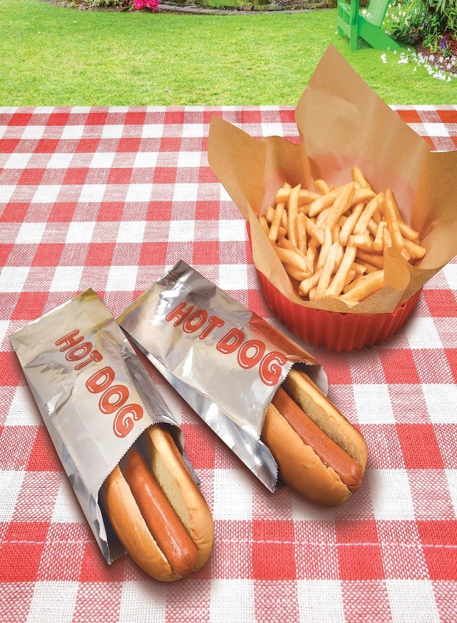 Better Kitchen Products Foil Hot Dog Wrappers, 9" x 3.7", Insulated Grease Resistant Hot Bag Sleeves, Disposable Foil Paper Hot Dog Bags (200 Pack) - Image 3