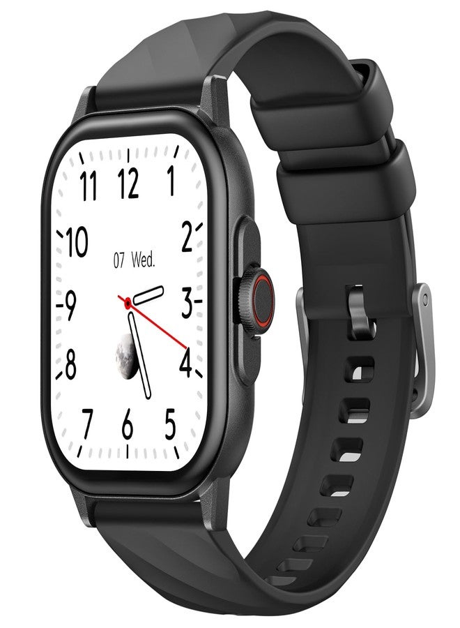 AkaGear Smart Watch with Music Playback, Camera Control, Dynamic Watch Faces, Health Monitoring, Activity Tracking, Compass, Message Alerts, Bluetooth Calling, AI Voice Assistant, Recording (Black) - Image 1