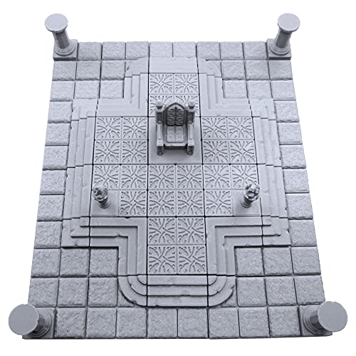 EnderToys Locking Dungeon Tiles Throne Room Terrain Scenery Tabletop 28mm Miniatures Role Playing Game 3D Printed Paintable - Image 5