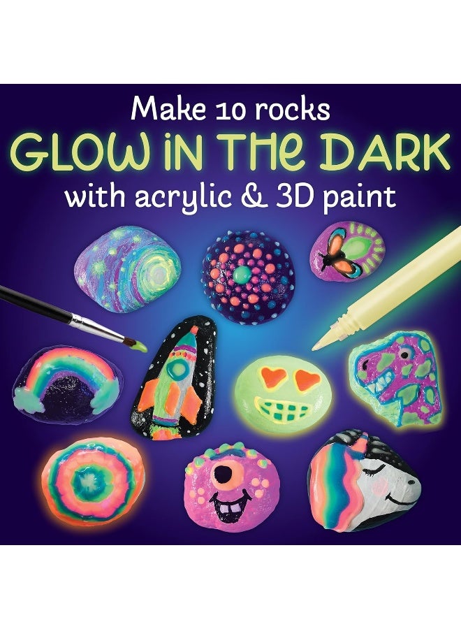 Creativity for Kids Glow in the Dark Rock Painting Kit - Arts and Crafts for Kids (Ages 6+) - Image 2