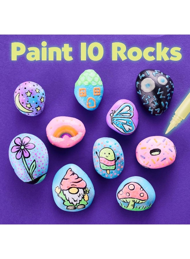 Creativity for Kids Glow in the Dark Rock Painting Kit - Arts and Crafts for Kids (Ages 6+) - Image 3