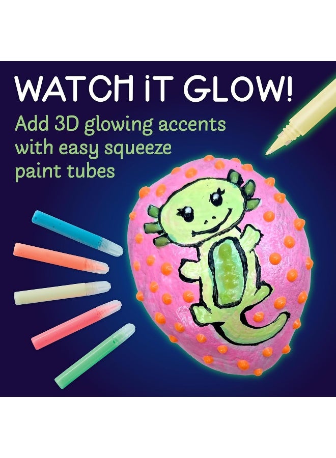 Creativity for Kids Glow in the Dark Rock Painting Kit - Arts and Crafts for Kids (Ages 6+) - Image 5