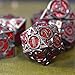RULE DICE DND Metal Dice Set 7 die Metal DND Polyhedral Blue Red and Black Gold Dice Sets with Gift Metal D and D Dice Box for Dungeons and Dragons Dice Set Role Playing Multiplayer Games DD Dice - Image 3