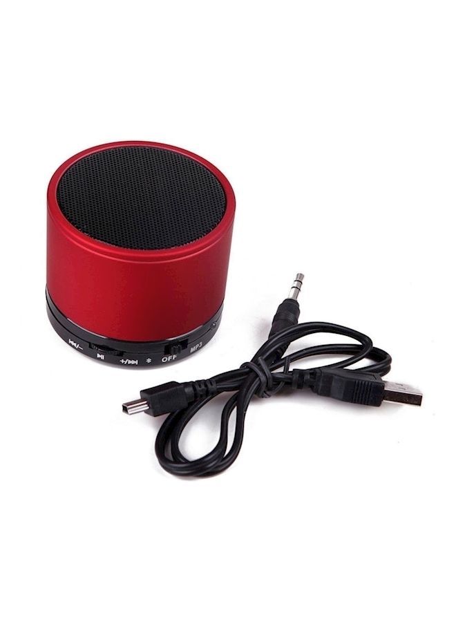 NIBEMINENT Mini Wireless Multimedia Speaker Red - Image 1