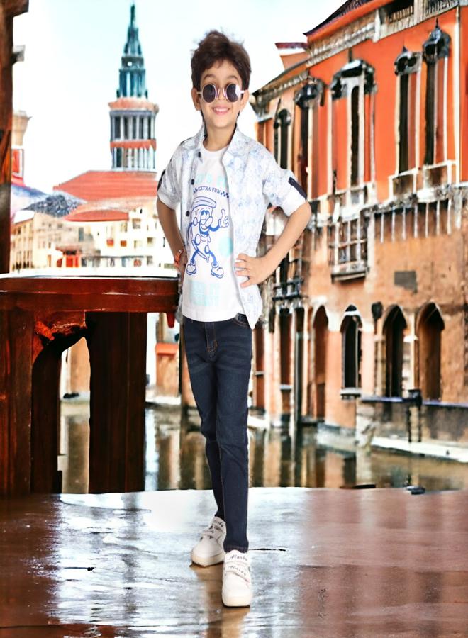 CHOiCE Boys' Outfit Set (Shirt and T-Shirt) for Age 3 - Summer Collection 2024 - Soft Fabrics and Vibrant Colors for a Stylish and Comfortable Look, from 🌈 CHOICE - Image 5