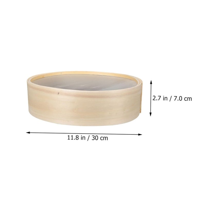 Wooden Flour Sifter Fine Mesh Baking Sieve Strainer for Home Kitchen - Image 3