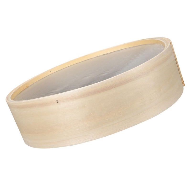 Wooden Flour Sifter Fine Mesh Baking Sieve Strainer for Home Kitchen - Image 2