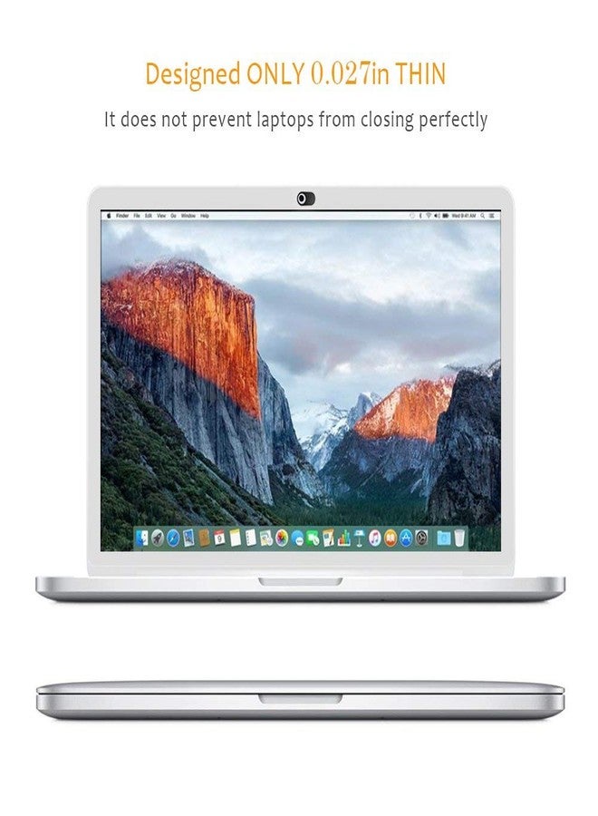 Cimkiz Webcam Cover Slide Metal Magnet Sliding Web Camera Cover slider for Laptops Macbook Pro HP iMac iPhone Cellphone-for Protecting Your Privacy-Strong Adhesive-6 packs(3black+3silver) - Image 3
