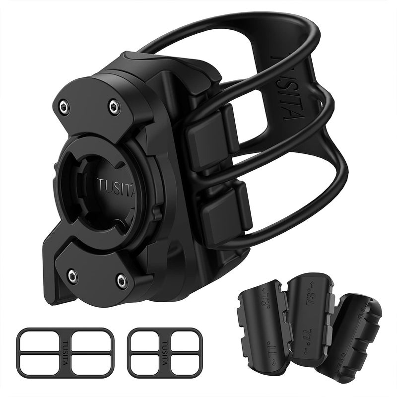 TUSITA Bike Seat Post Mount Compatible with Garmin Varia RCT715 - Round,D Shaped,Aero Seat Post Compatibility - Image 1