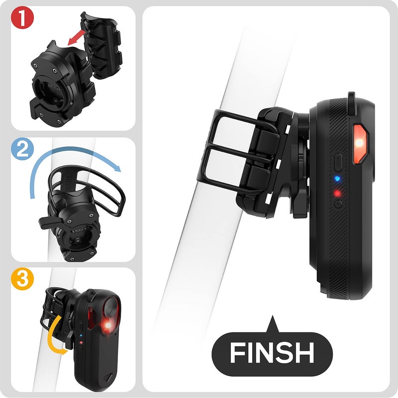 TUSITA Bike Seat Post Mount Compatible with Garmin Varia RCT715 - Round,D Shaped,Aero Seat Post Compatibility - Image 3