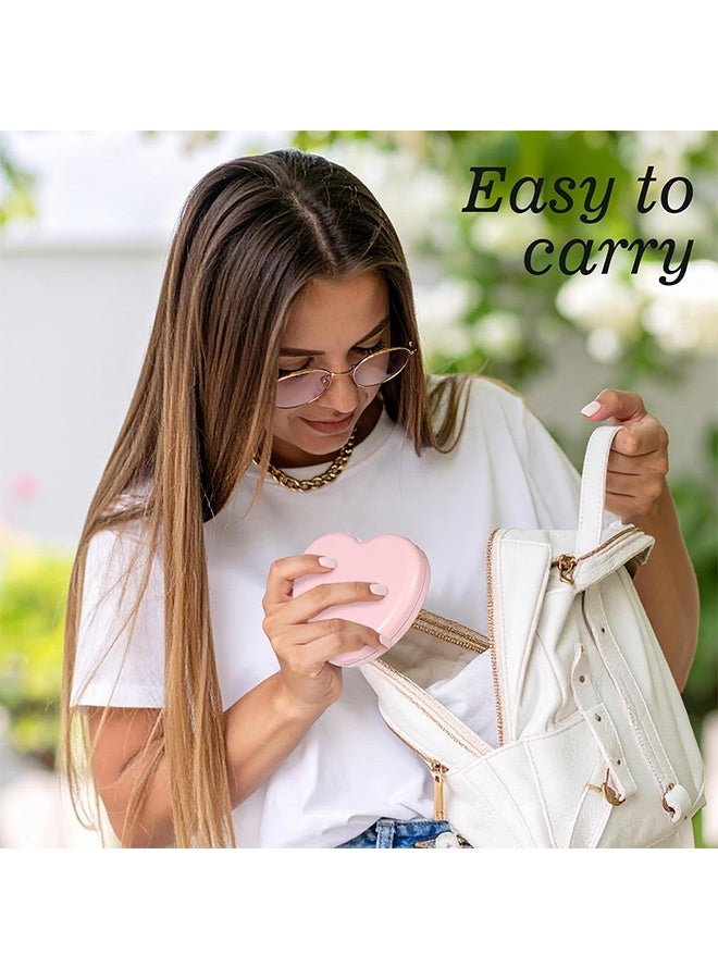 مجموعة خياطة صغيرة للسفر على شكل قلب، مجموعة إصلاح خياطة محمولة مع خيوط ومقص وإبر وزر وملقط - Image 5