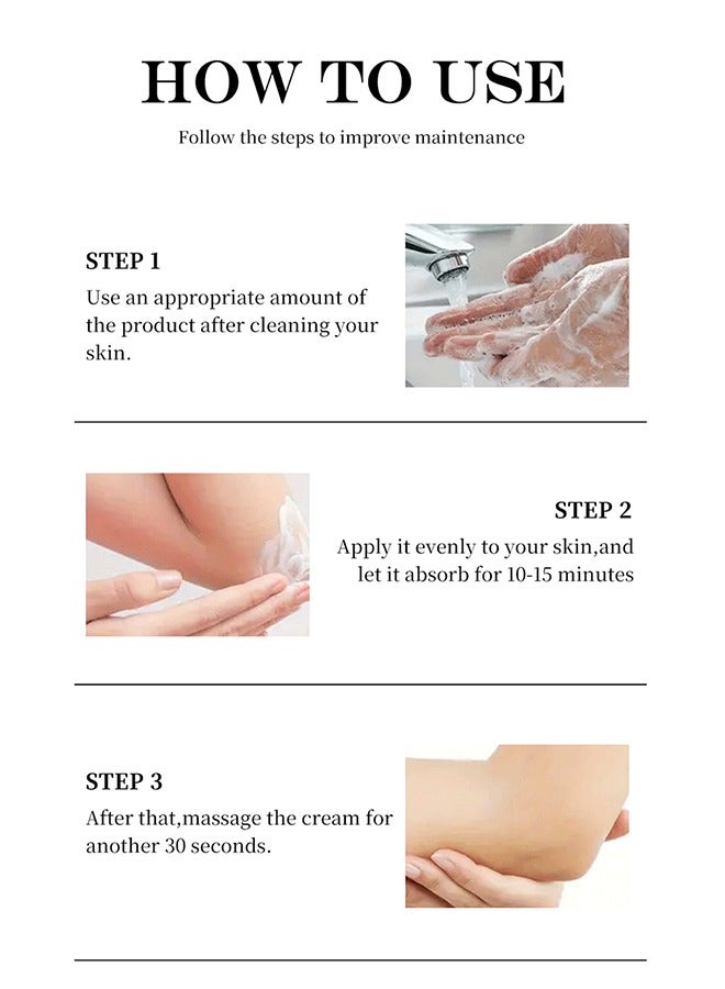 مايتشير كريم الإشراق - كريم مصحح البقع الداكنة بفيتامين سي كينتيلا بالبابونج - تحت الإبط والرقبة والإبط والركبتين والمرفقين والمناطق الخاصة والمناطق الحميمة - تركيبة مطورة ، نتيجة فورية 50 جم - Image 5